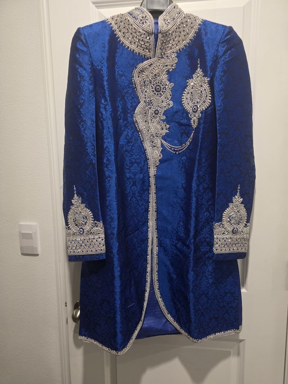 Ornate Men's Blue Sherwani Size 34